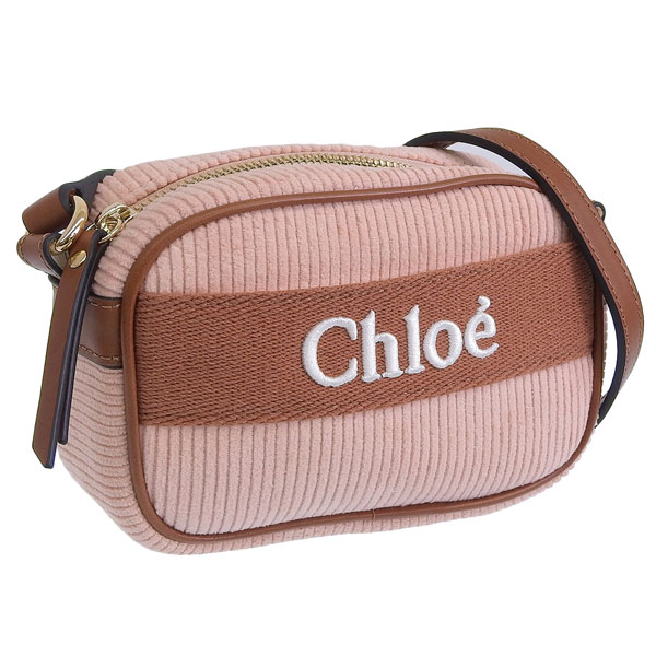 クロエ バック レディース ショルダーバッグ コーデュロイ ピンク C20273-454 Chloe KIDS クロエキッズ 大人もOK