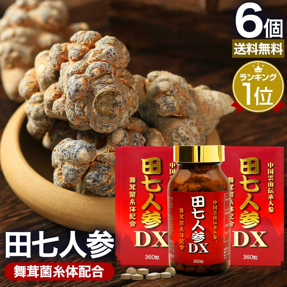 田七人参DX 360粒*6個 約180日分 サプリメント サプリ
