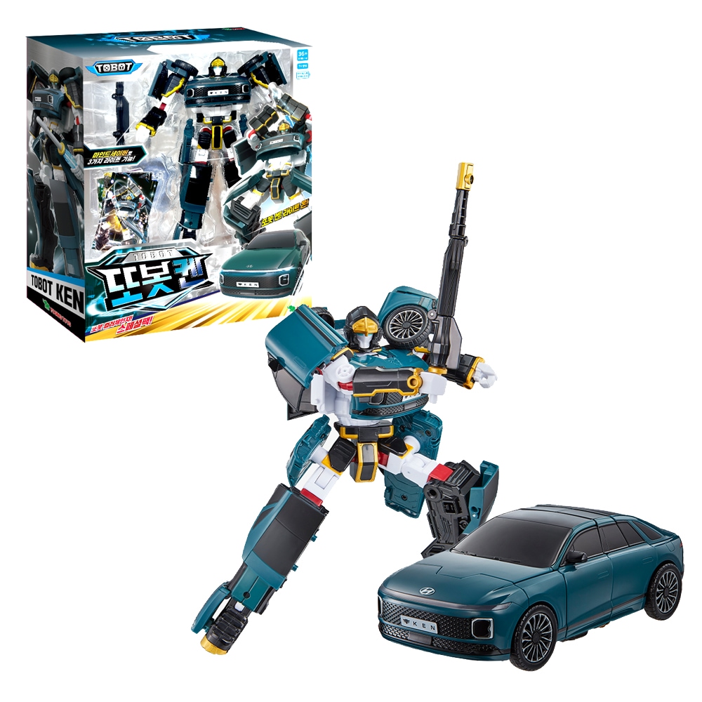 トボット KEN カラーチェンジ スペシャルパック Big グレンジャー 変形ロボット 車モード ライト付き 新トボット 玩具 4歳以上 韓国 アニメ 正規ライセンス