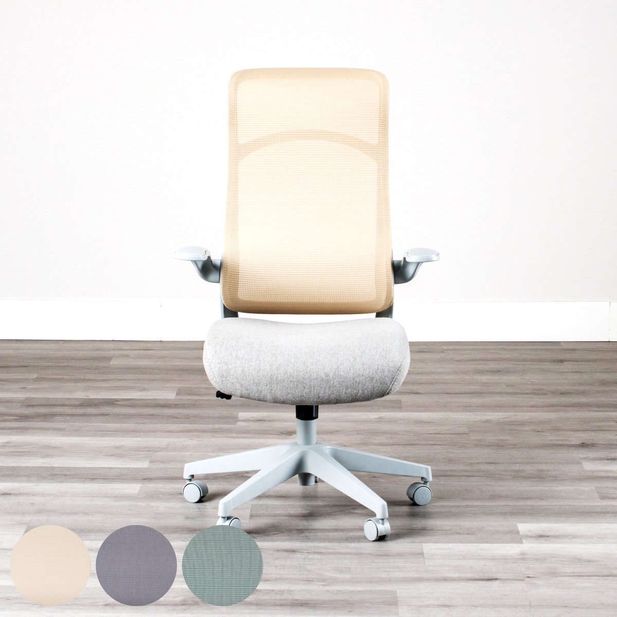 オフィスチェア メッシュ ハイバックタイプ 昇降式 座面高47ー56.5cm フェイト ワークチェア パソコンチェア 肘掛け デスクチェア ロッキング機能 座面 高さ調節 キャスター付き