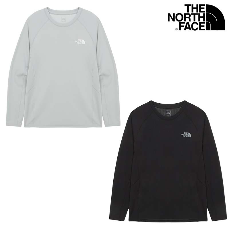 NT7TR02 MS BISTI L/S R/TEE ノースフェイス 韓国 ルーズフィット長袖 Tシャツ ロングTシャツ ベーシック オーバーフィット 切実起Tシャツ 柔らかさ ベーシック シンプル