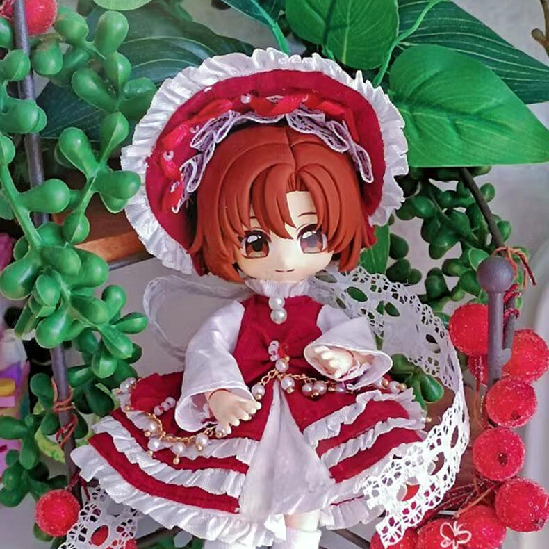 【10cm】オビツ11服 ob11服 1/12ドール服 1/12服 着せ替え人形 1/12ドール 人形服 真珠キャンディーセット 6色 GSC BJD ワンピース ロリィタ スカート ドレス お嬢様