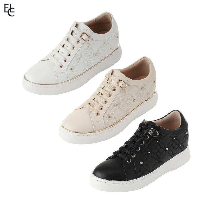 国民クッション 快適なバンド 刺繍 女性用スニーカー 2XWS79XL_GN