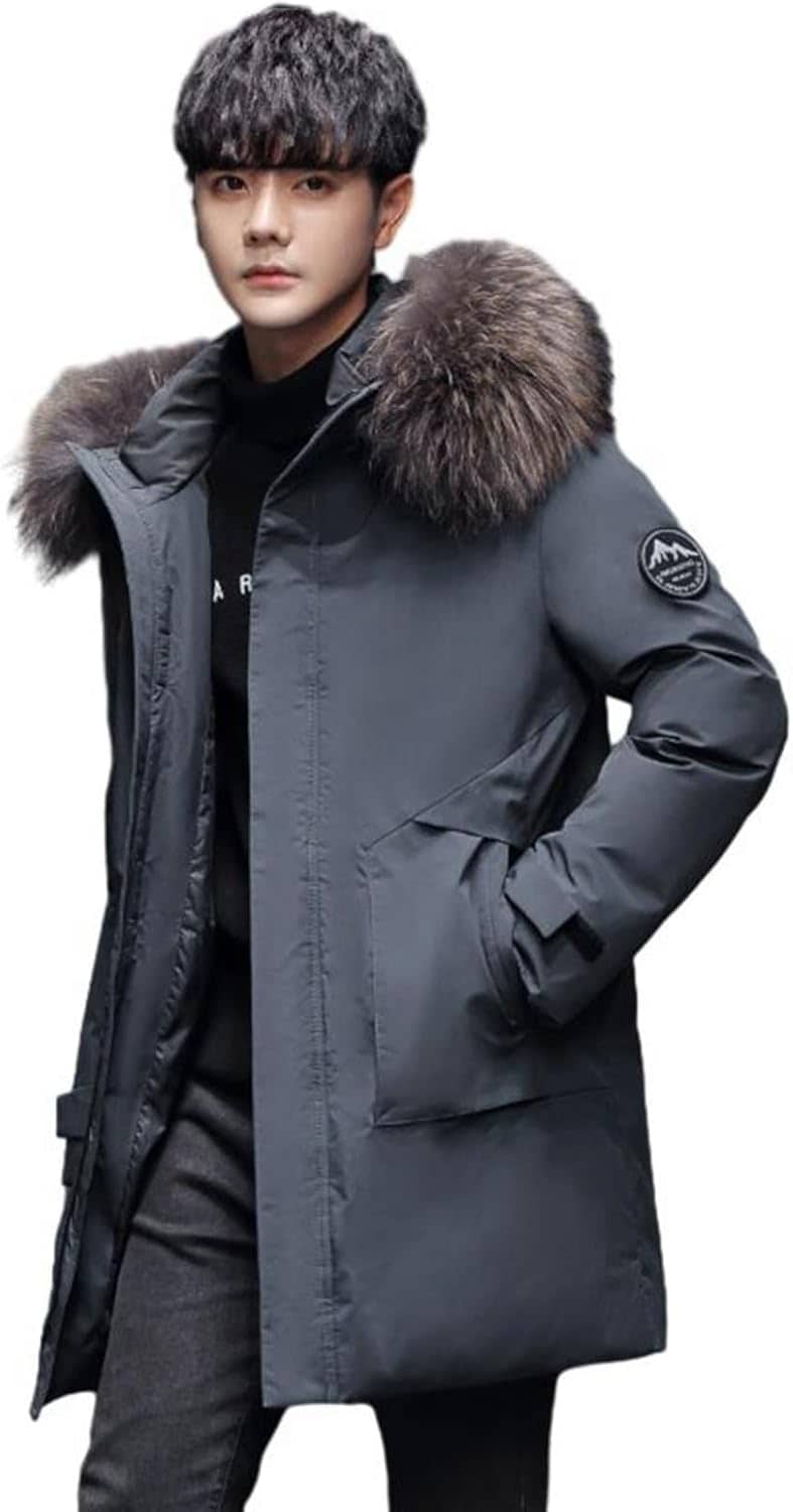 メンズ ダウンジャケット 冬服 アウター フェザー 厚手ブルゾン ファーフード付き 防寒着 防風 ダウンコート ハーフ丈 シンプル カジュアル ビジネス アウトドア 普段着 ストリート ウオーキング 13,333円