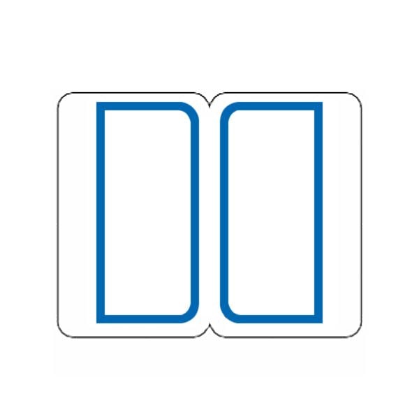 (まとめ) ライオン事務器 インデックスラベル 大27×34mm 青枠 BL1 1パック（180片：9片×20シート） (×50セット)