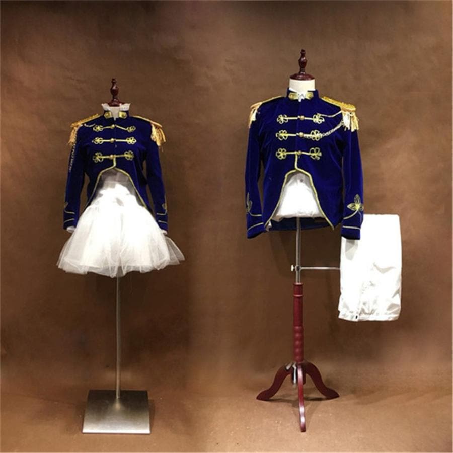 【一部分3日内出荷】S/M/L 演出服 華麗な王族服 王子様 ヨーロッパ風 復古風 男女 カップル コスプレ衣装 ステージ衣装 舞台 バンド衣装 セーラー服