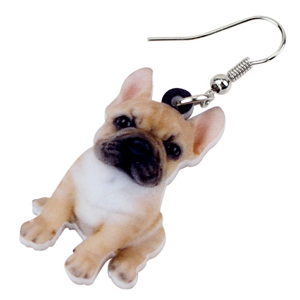 アニマル ドッグ 犬 イヌ 片耳 1個 ステンレスピアス フレンチブルドッグ 動物 写真 リアル ピアス 最高級のスーパー Www Quartzhotel Mx