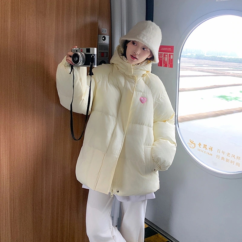 愛ダウン綿服女2024新冬ファッション洋風綿服韓系学院風綿服綿服パン服