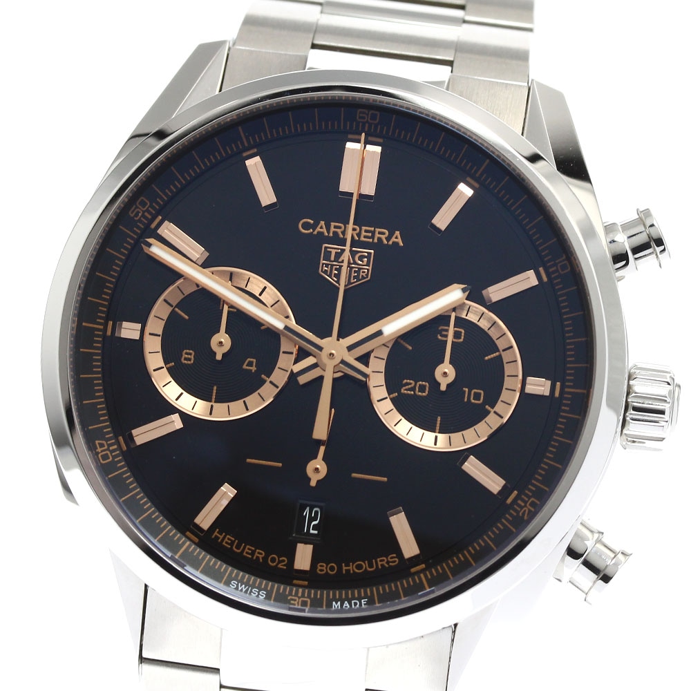 タグホイヤー TAG HEUER CBN2019 カレラ キャリバー ホイヤー02 クロノグラフ リミテッドエディション 自動巻き メンズ 美品 箱付き_905438【中古】