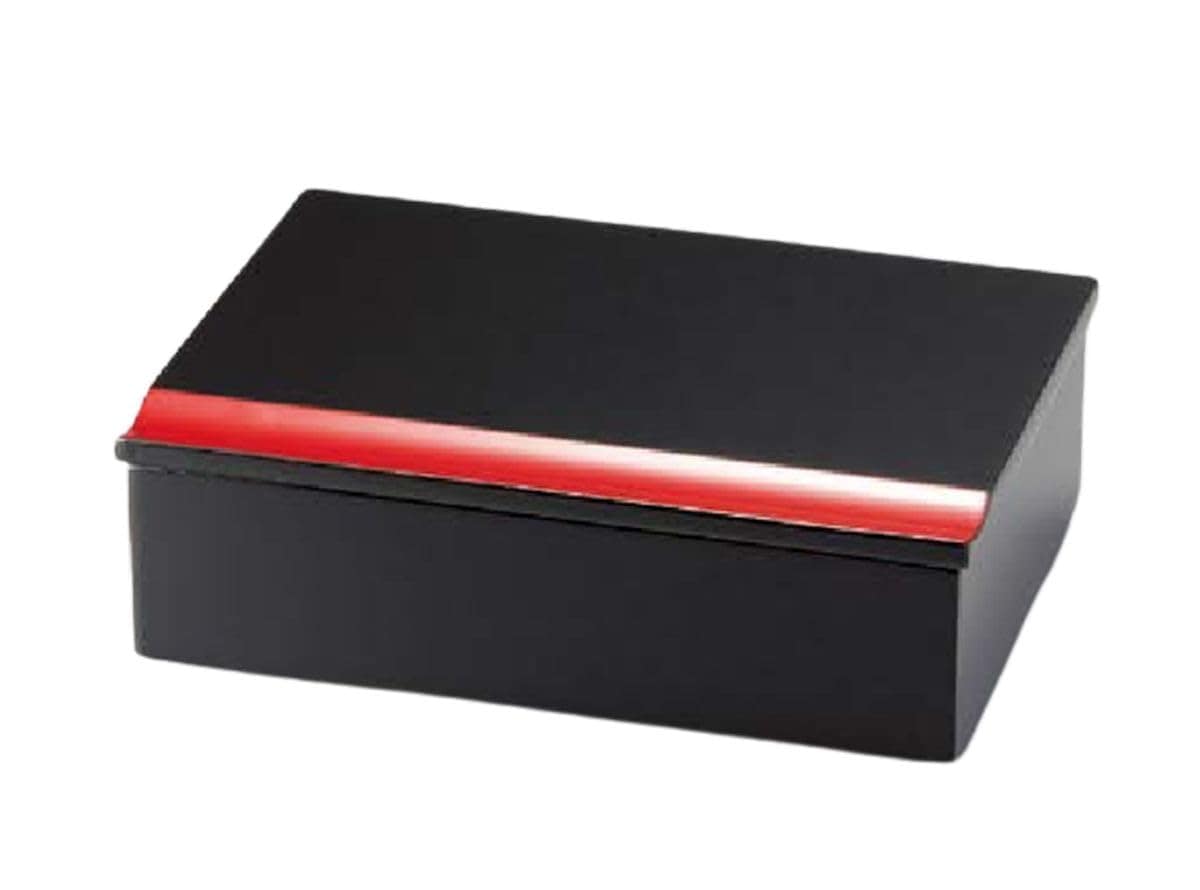 J-kitchens 行楽弁当箱 （ 弁当箱 ） 日本製 木製 匠重 黒内朱 （1組) 21.5cm 漆塗り 手塗り お正月