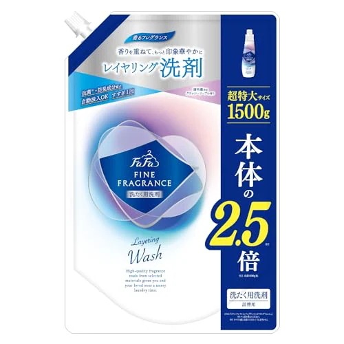 ファーファ ファインフレグランス レイヤリングウォッシュ クラッシーソープ 詰替用 1500g 洗たく用洗剤