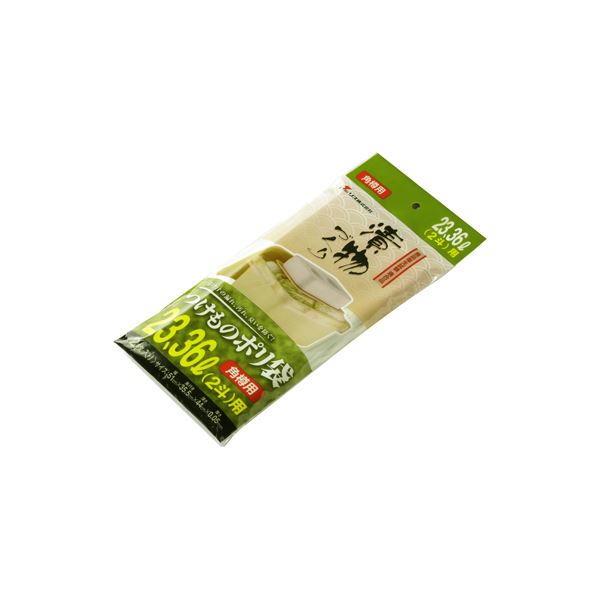 (100セット) 新漬物ポリ袋/漬物用品 (角樽用 23・36L 2斗) 材質：PE クリア (キッチン用品 家庭用品 手づくり)
