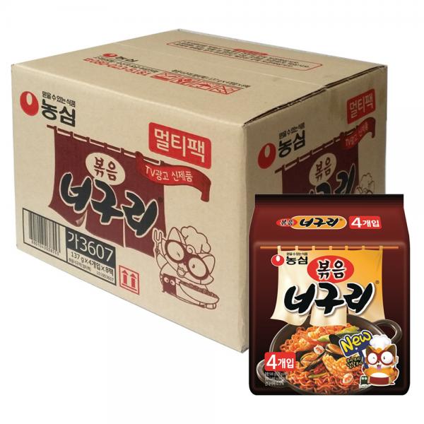 農心 炒め タヌキ マルチパック 137g 농심 볶음 너구리 멀티팩 137g
