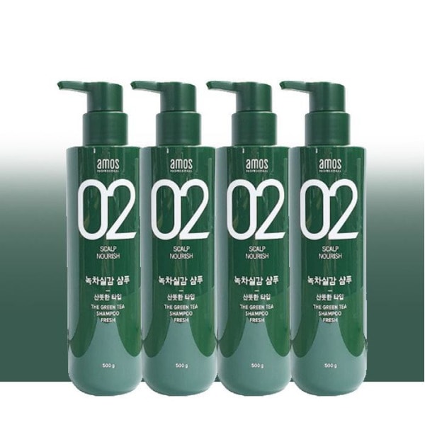 アモス緑茶 実感シャンプー 脂性シャンプー さわやかタイプ 500g 4個 / SN 8,511円