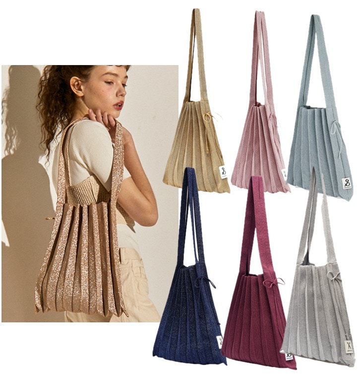 Lucky Pleats Knit M Starry