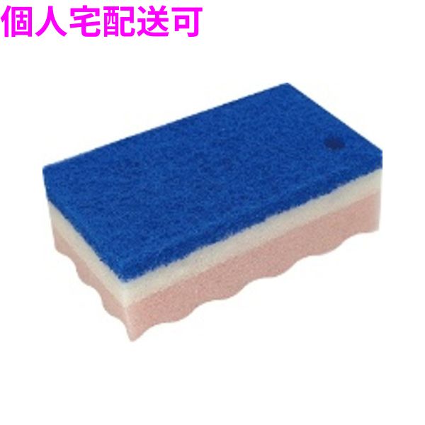 業務用　アクリル樹脂加工スポンジタワシ　ピンク　ストロングSA-21　10個×6袋入（60個）【取り寄せ商品・即納不可・代引き不可・返品不可】