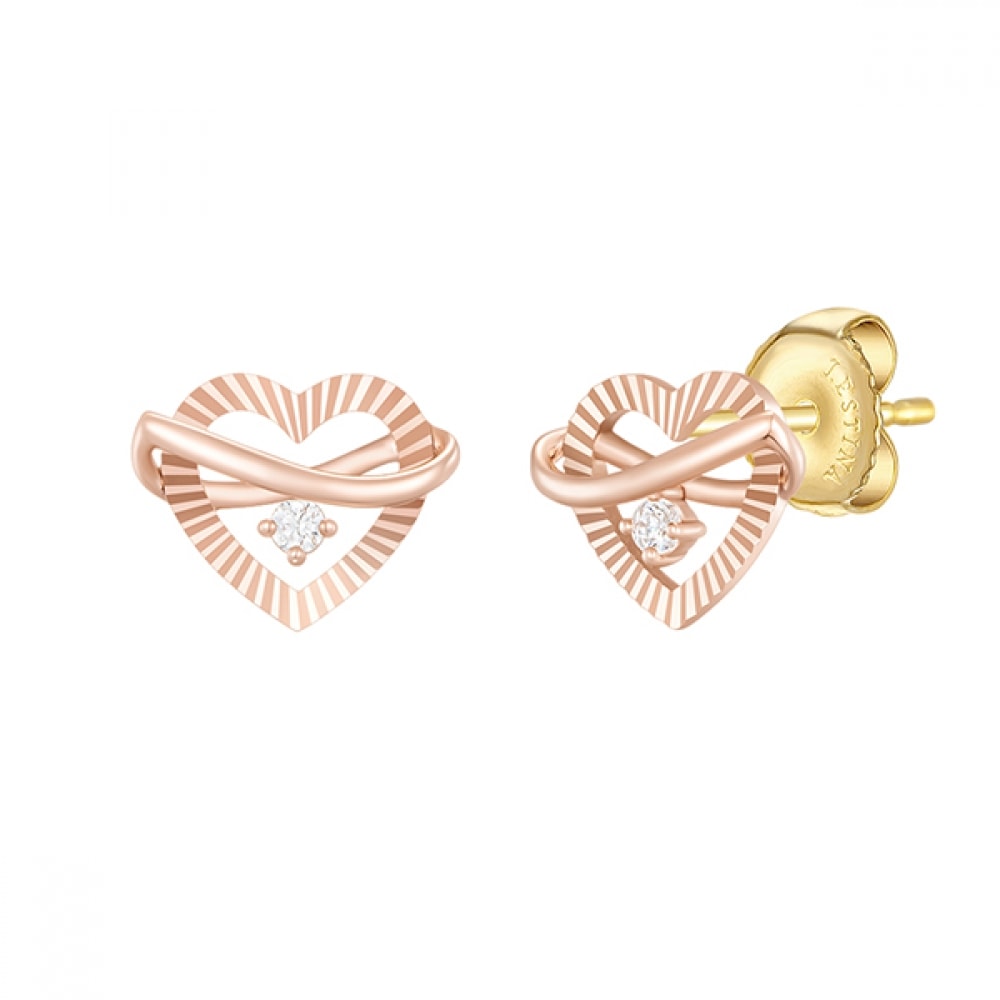 ジェスティーナピーターハート 14K イヤリング (JJEREQ3BF666R4000)