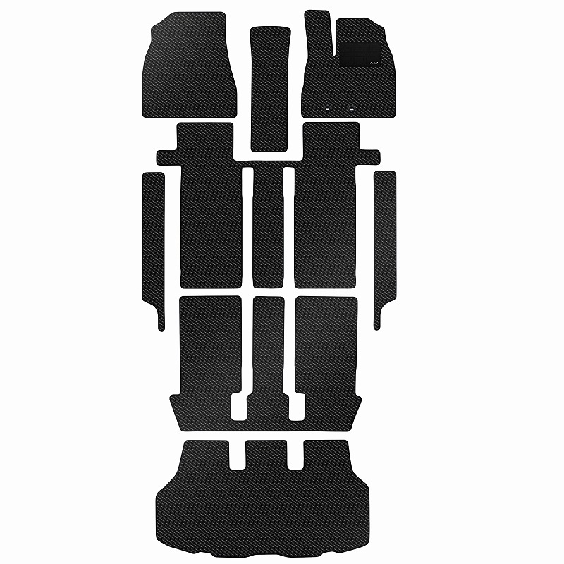 [防水マット]トヨタ ノア ヴォクシー エスクァイア 80系 フロアマット + ステップマット + ラゲッジマット( トランクマット) [カーボン柄]