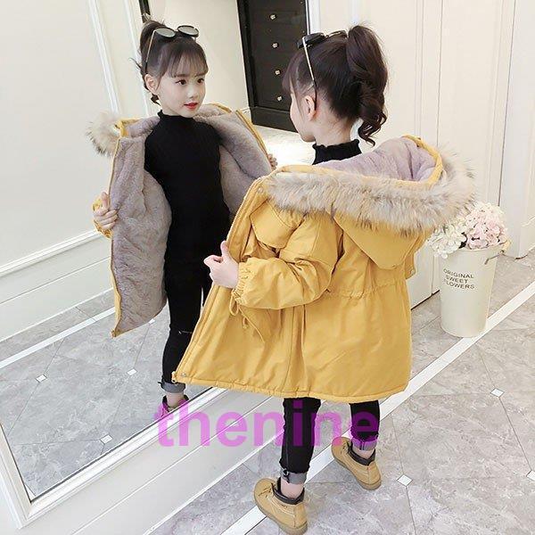 中綿コート キッズ 子供服 女の子 冬服 子供コート アウター 厚手 キッズコート ロングコート 中綿ジャケット 冬コート フード付き おしやれ 暖かい 防寒 可愛い 5,759円