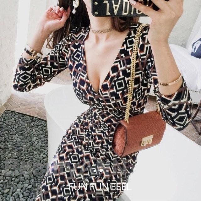 ワンピース レディース 40代 マキシワンピース 春 夏 七分袖ワンピース Vネック プリント タイトスカート オシャレ韓国風 OL 大人上品 30代 着痩せ ロングワンピース カジュアル ワンピース 5,417円