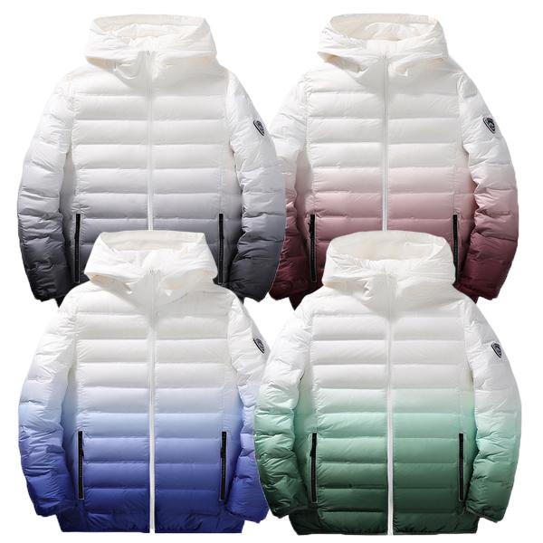 軽量 ダウンジャケット グラデーション メンズ アウター コート ジャケット ダウン ライトダウン 暖かい ダウンコート インナーダウン 秋冬