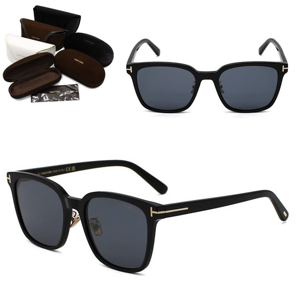 サングラス FT1286-K/S 01A 56 TF1286 EYEWEAR アジアンフィット ブラック グレー メンズ レディース ユニセックス