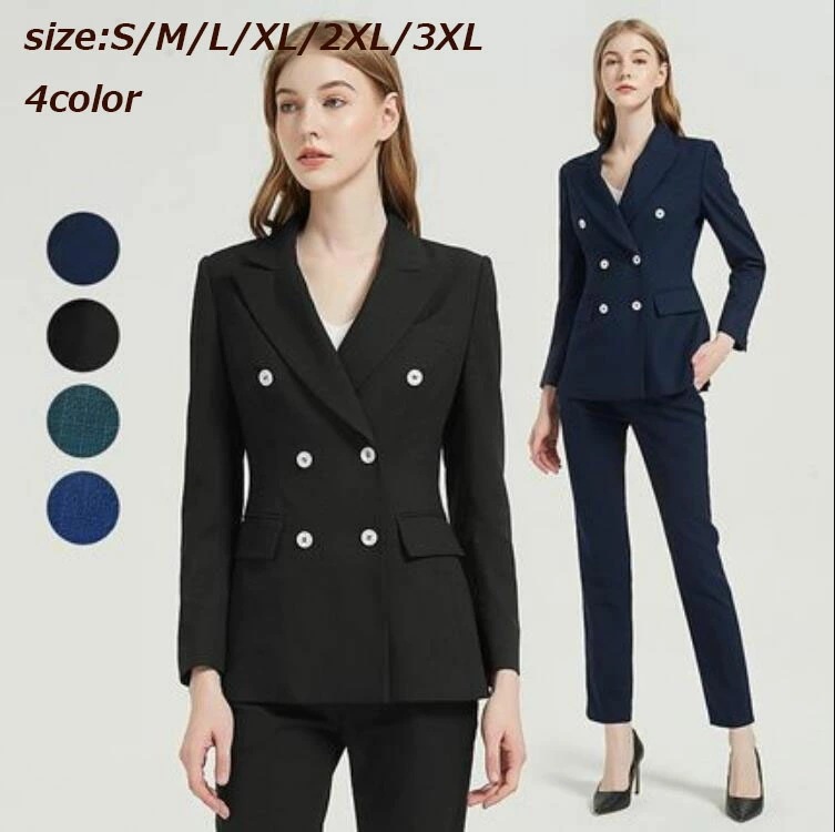 今すぐ欲しい！色追加入荷 上品 無地 セットアップ 2ピーススーツ 2点セット ジャケット+９分丈パンツ/スカート ビジネス 上下セット 通勤 OL 着痩せ レディーススーツ S～3XLママスーツ 面