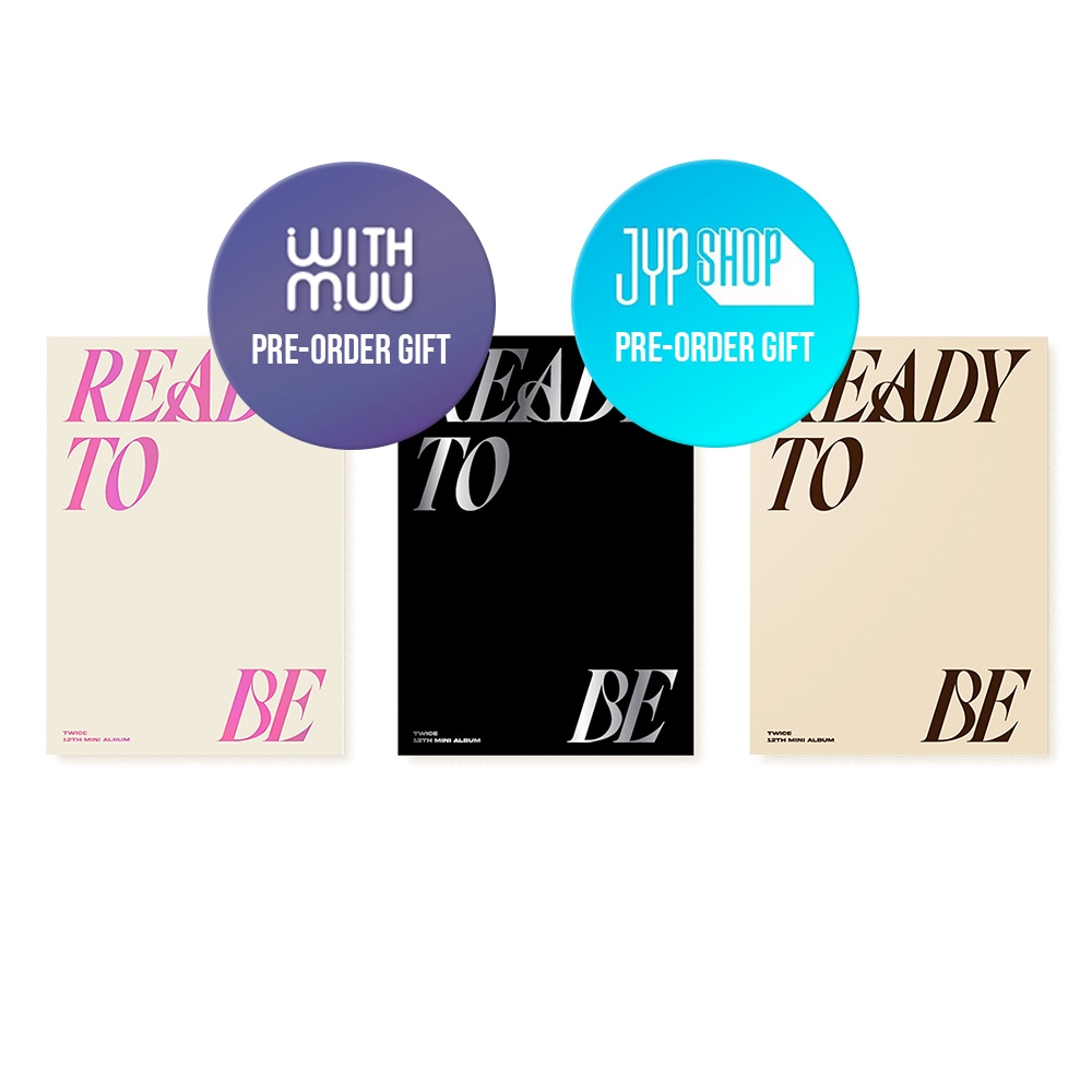 【WITHMUU / JYP 特典選択】 TWICE - READY TO BE / アルバム3種SET / アルバム + RANDOM Pre-order photocard set