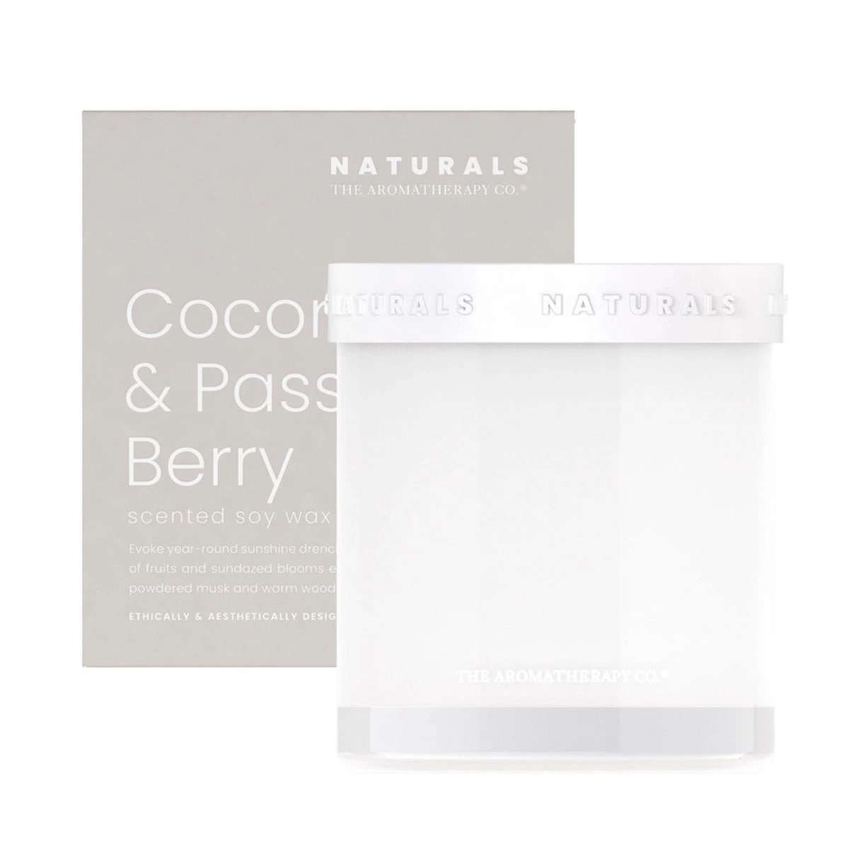 （THE AROMATHERAPY CO.）Naturals　キャンドル　400g　Coconut & Passion Berry　（アロマセラピーカンパニ