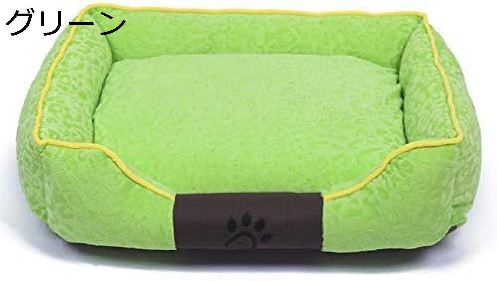 ペットベッド スクエア型 洗える 小中大型犬用 クッション ペット マット ベッド 犬猫兼用 クッション 柔らかい 足跡 ジャカード クッション 猫 ペット ベッド 洗える 犬 ペットハウス カドラー