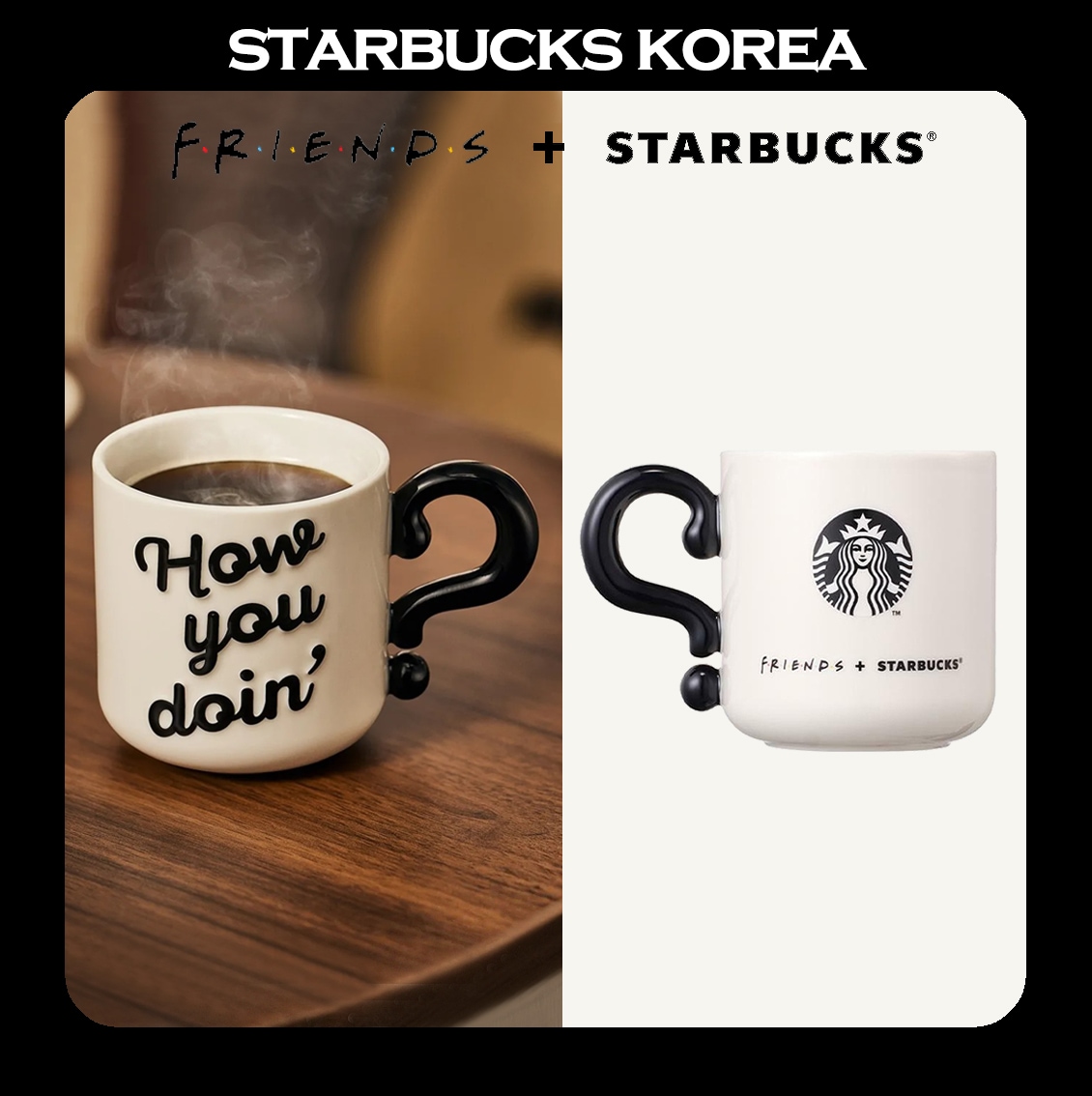 [韓国スターバ x F.R.I.E.N.D.S] 2026 Friends Joey Mug 355ml