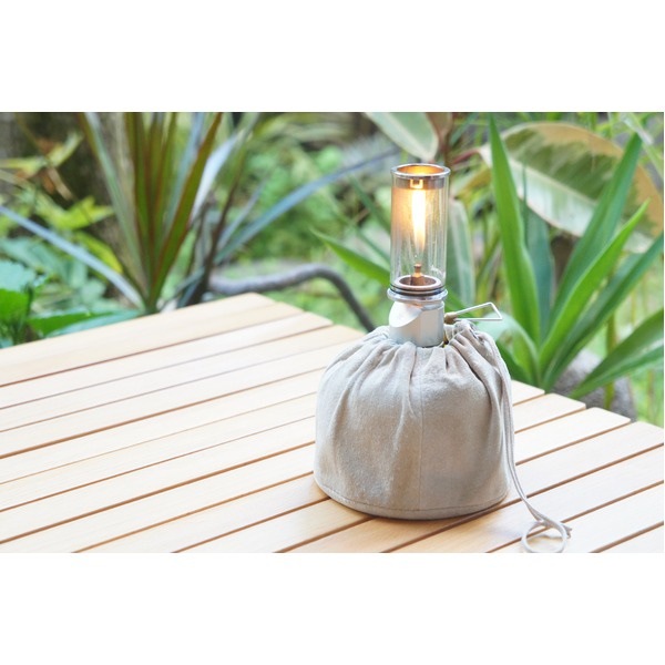 本革 OD缶（ガス缶）カバー KINCHAKU（きんちゃく）ナチュラル 日本製 キャンプ道具