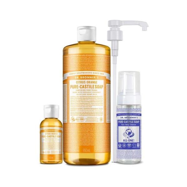 ドクターブローナス コストコ ドクターブローナス キャスティル ソープ クレンザー シトラス オレンジ 1100ml