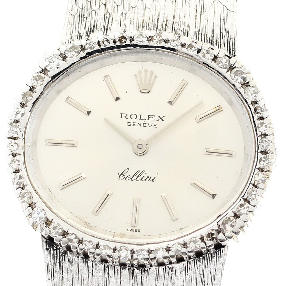 ロレックス ROLEX 3802 チェリーニ K18WG Cal.1600 アフターダイヤ 手巻き レディース _896747【中古】