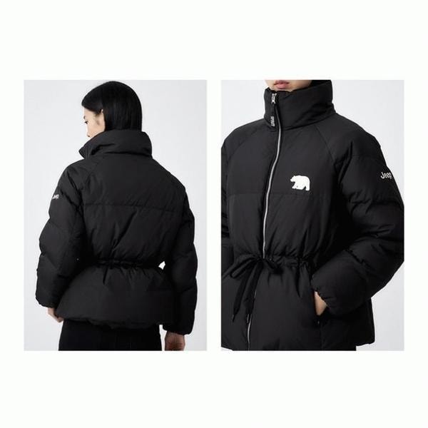 JEEP 女性バンドネックダウンパディング（裏地ファー）_3_A JN4JPF423_3