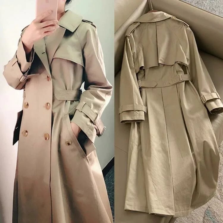 レディーストレンチコート春秋冬秋アウターロングコートアウター20　30　40　50出勤ジャケットきれいめプレゼント