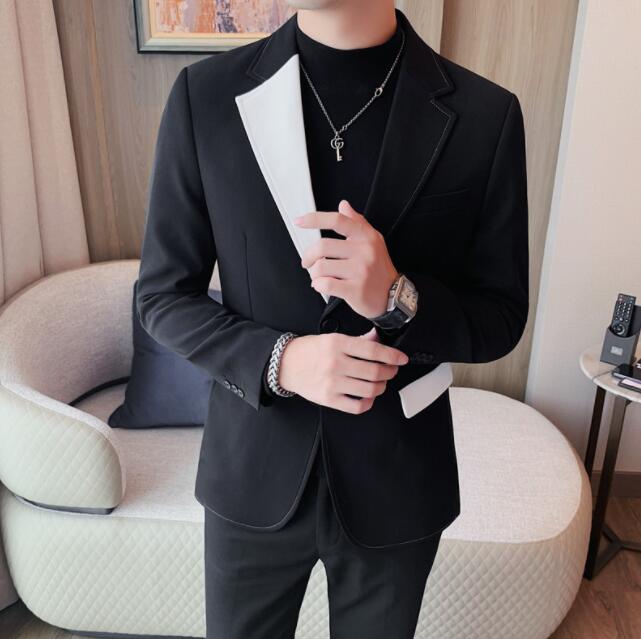 厳選素材おしゃれ メンズスーツ エレガント 上品 メンズ ジャケット 単品 紳士服 結婚式 パーティー 宴会 イベント カジュアル お出かけ 忘年会 高級感 韓国風 着痩せ 秋冬 新作 かっこいい 通