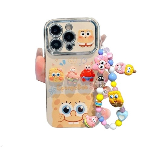 スポンジボブ　iPhone13 pro ケース Qoo10] かわいい スポンジボブ iphoneケー