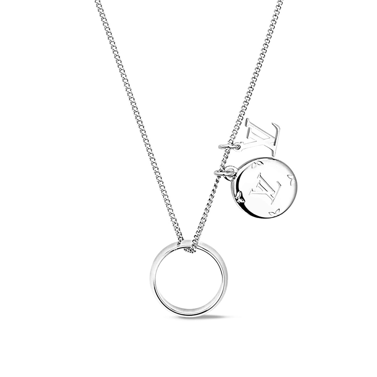 LV リングネックレス モノグラム S00 シルバー M62485 59,840円