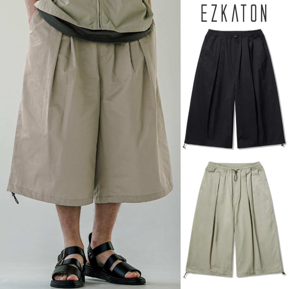 [EZKATON] String Crop Pants