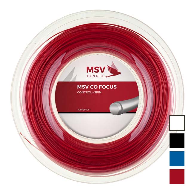 MSV(エムエスブイ) Co Focus Coフォーカス 1.18／1.23／1.27mm 200Mロール 硬式テニス ポリエステルガット