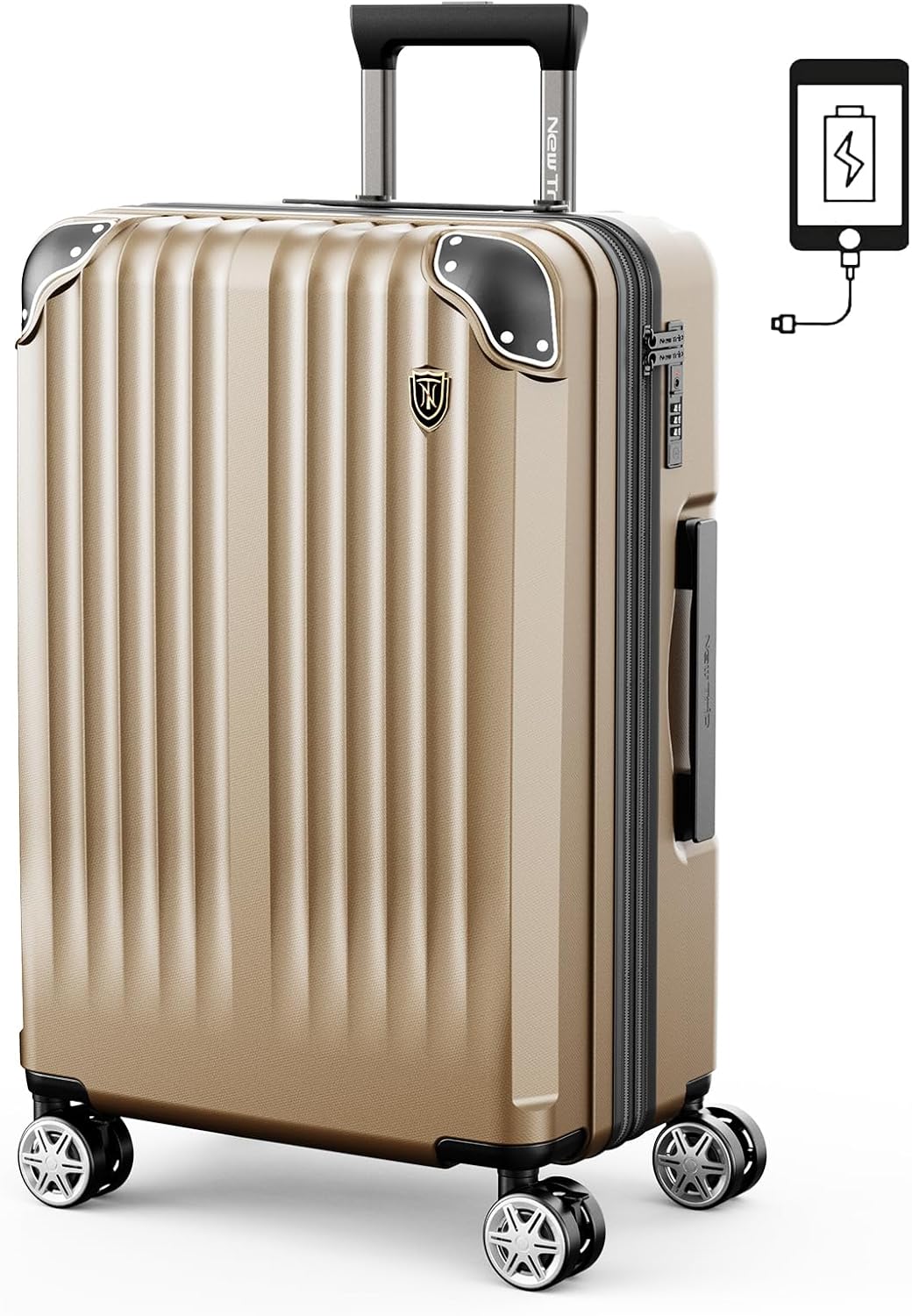 キャリーケース スーツケース 機内持ち込み 拡張機能付き キャリーバッグ カップホルダー付き USBボード付き キャスターロック付き 大型 軽量 かわいい 海外 旅行 出張 静音 TSAローク