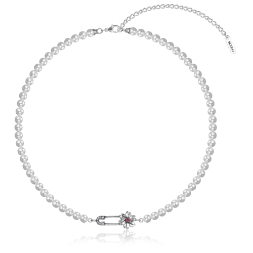 【SCUDO】 Cuore Clip Pearl Stone Necklace 正規品