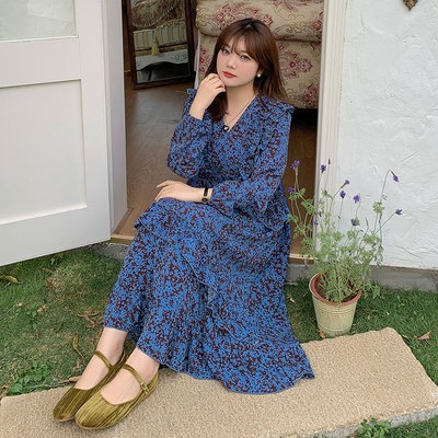 ワンピース デート フレアワンピース ロング 袖あり 長袖 かわいい 大人可愛い きれいめ シンプル カジュアル 大人 上品 おしゃれ お洒落 主役級 存在感 春 秋 10代 20代 30代