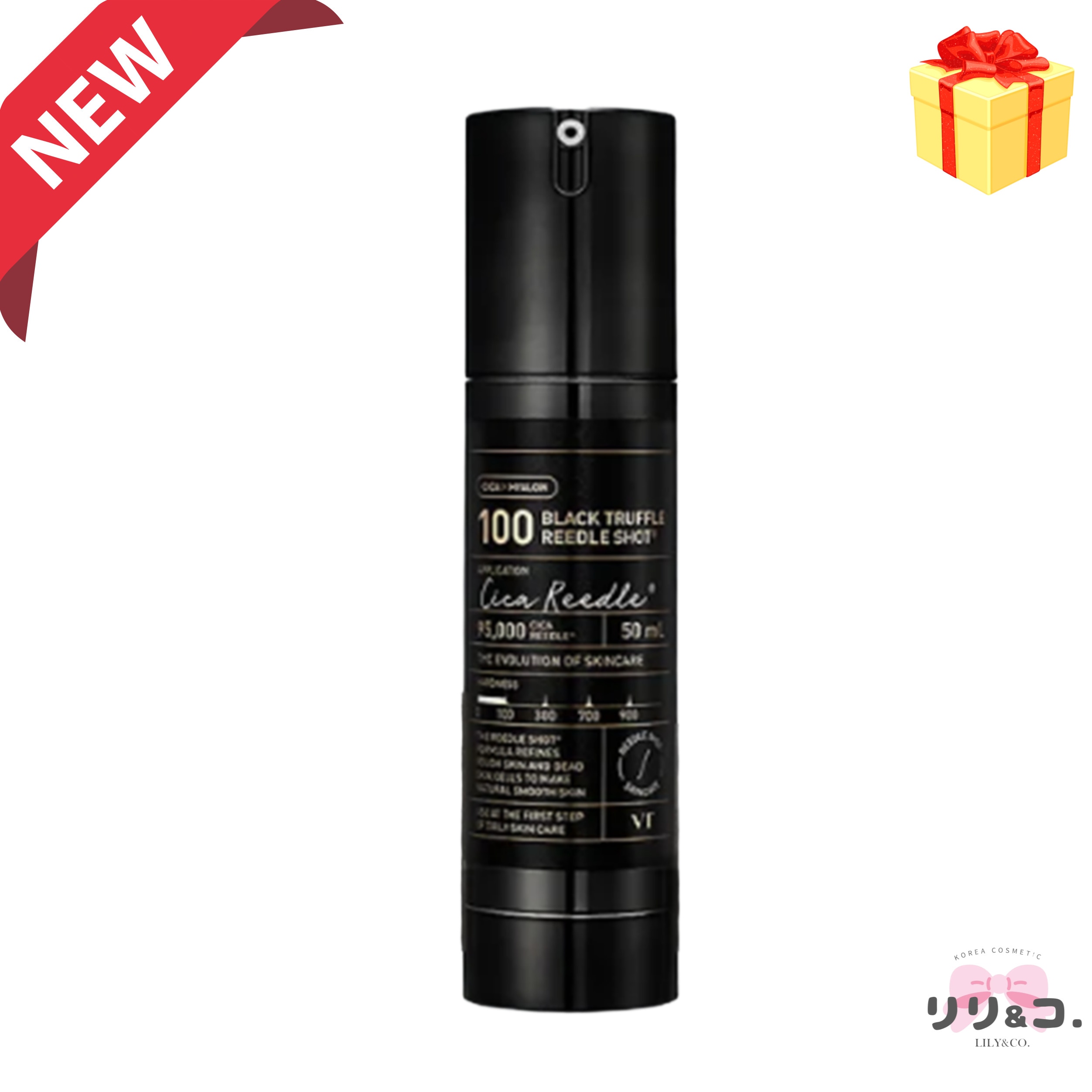 [NEW 親へのギフト] ブラックトリュフ リードルショット100 50ml エイジングケア たるみ ほうれい線 乾燥 ツヤ肌 肌のハリ 弾力 うるおい フェイスライン 小顔 韓国コスメ スキンケア