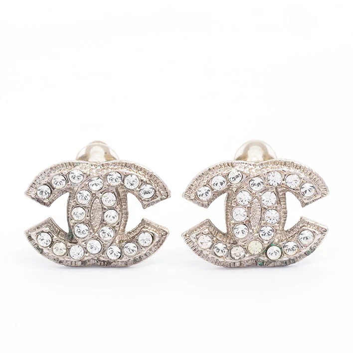 シャネル ココマーク ビジュー ラインストーン クリップタイプ 【イヤリング】