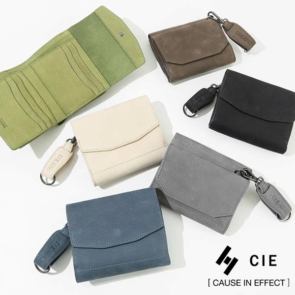 二つ折り財布 メンズ 本革 フォーク ミドル ウォレット CIE EXTRA シー エクストラ 三つ折り財布 レザー 032251 ブランド [正規取扱店]