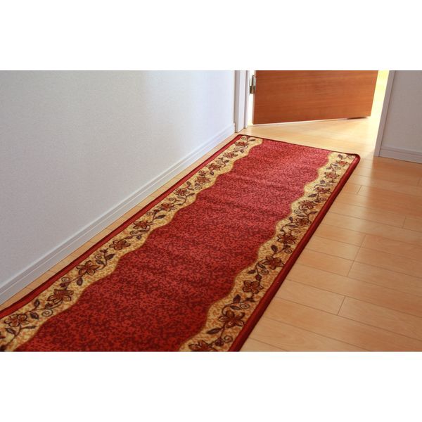 1310270241601 リーガ 廊下敷レッド 約80×340cm メーカー直送 5,836円