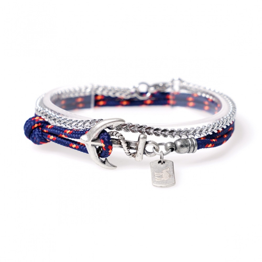 JBANS クラシックスモールアンカー 216NA スリムキューブ 385 ブレスレットセット (C1801-SE066NA)