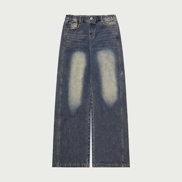 행텐틴즈 동백01 여아 사이드라인 슈퍼와이드 데님팬츠_더스티블루 14540-155-8 (S42505742)